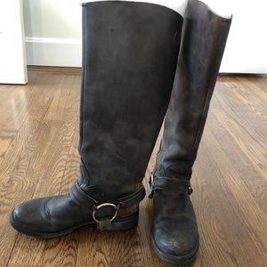 STEVE MADDEN JUDGEMNT BLACK LEATHER Boot